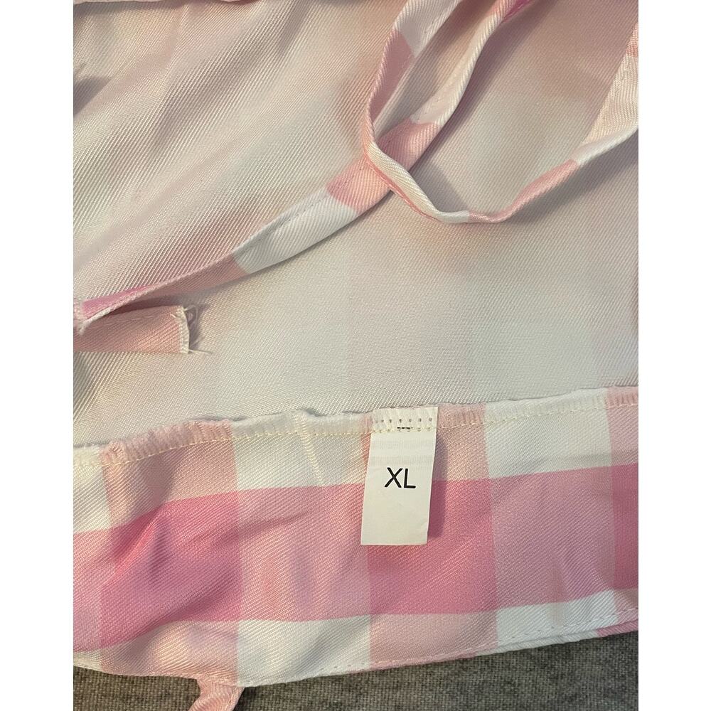 New Barbie Movie Womens XL Plaid Pink Dress Costume - Picture 5 of 12